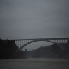 Rainbow Bridge with Canado to the right and the US to the left