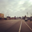 Thankgiving Day means very empty and quiet streets of Detroit...